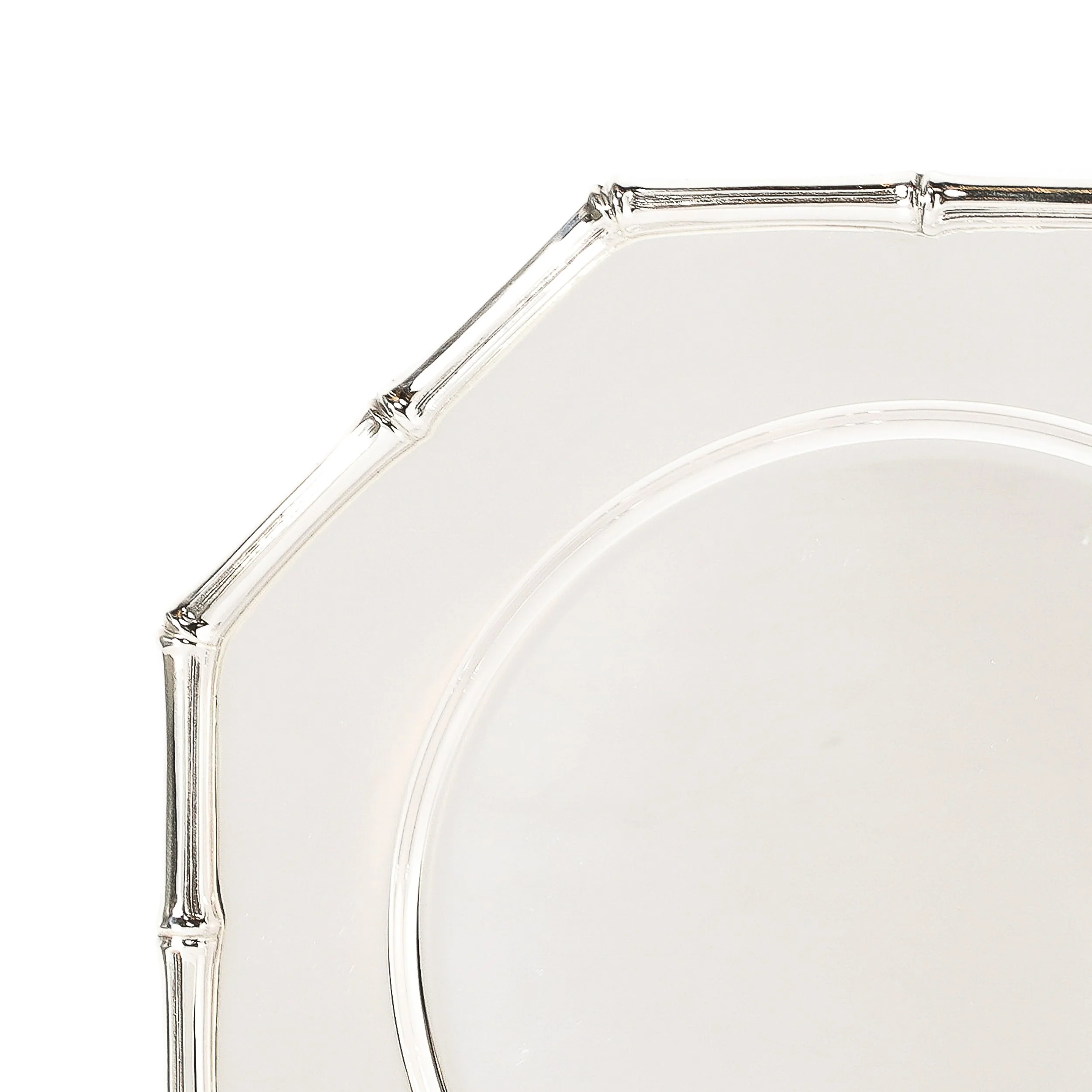 Set of Twelve Tiffany & Co. Sterling Silver Bamboo Pattern Charger